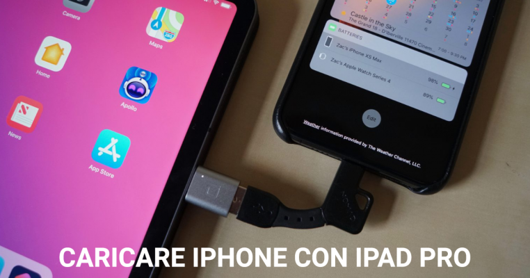 Caricare iPhone con iPad Pro Soluzione