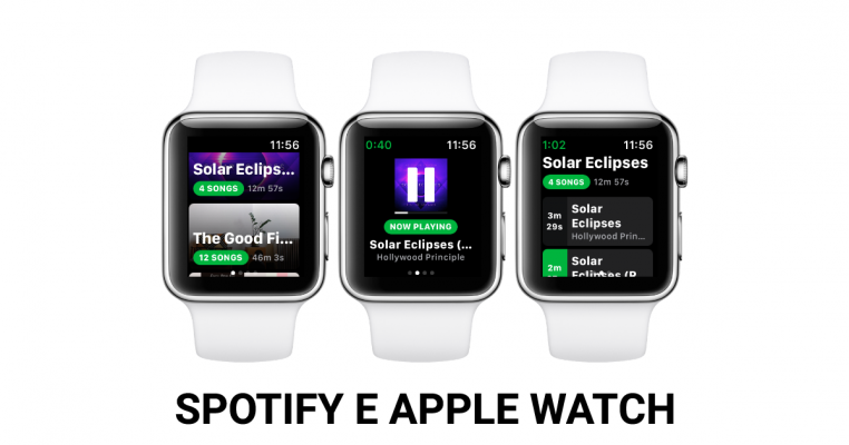 Spotify si aggiorna su Apple Watch