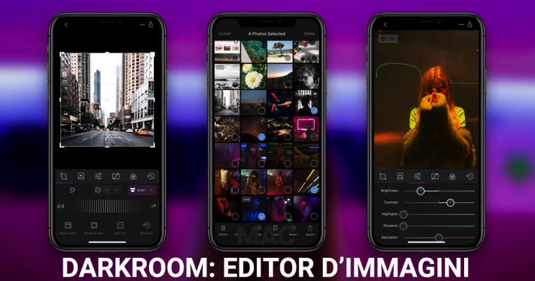 Darkroom editor immagini funzioni