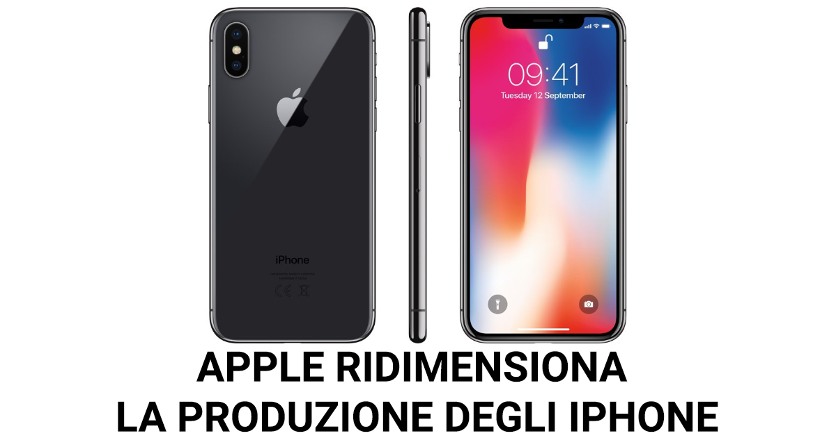 Apple ridimensiona produzione iPhone