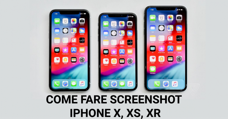Come fare screenshot con iPhone X XS XR
