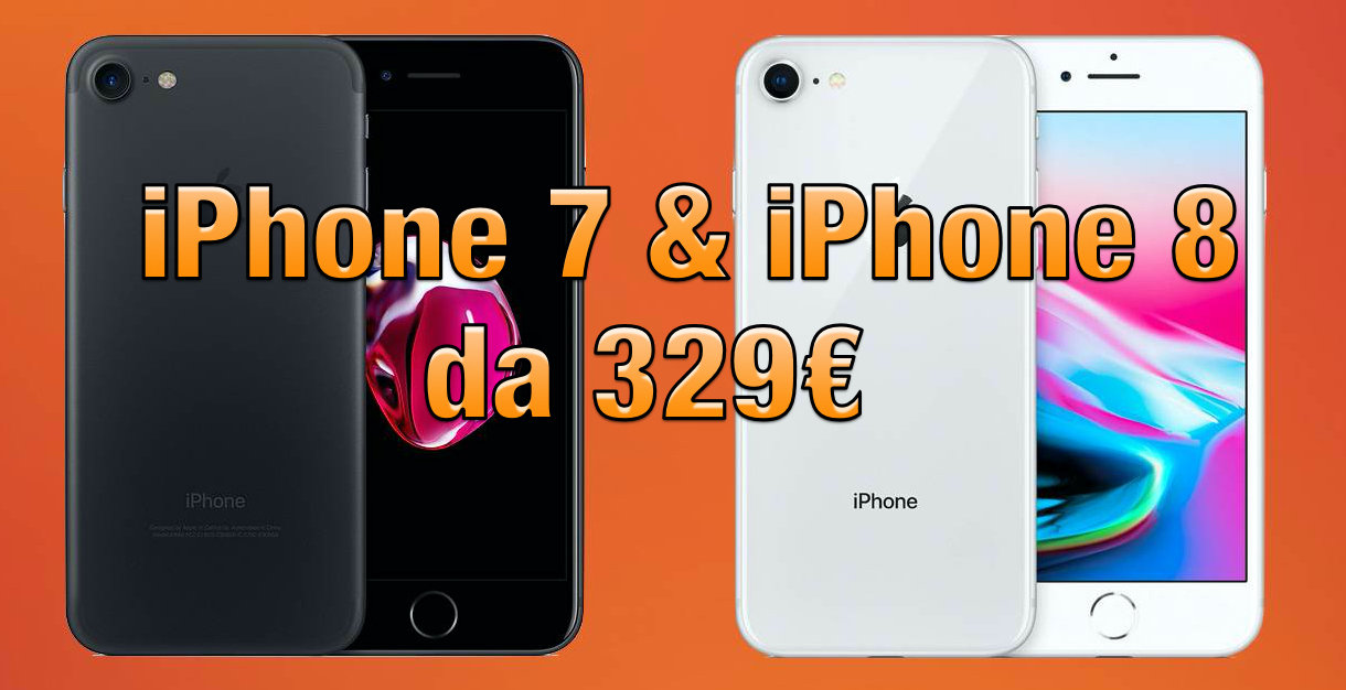 iPerPromo della settimana: iPhone 7 e iPhone 8 a partire da 329€!