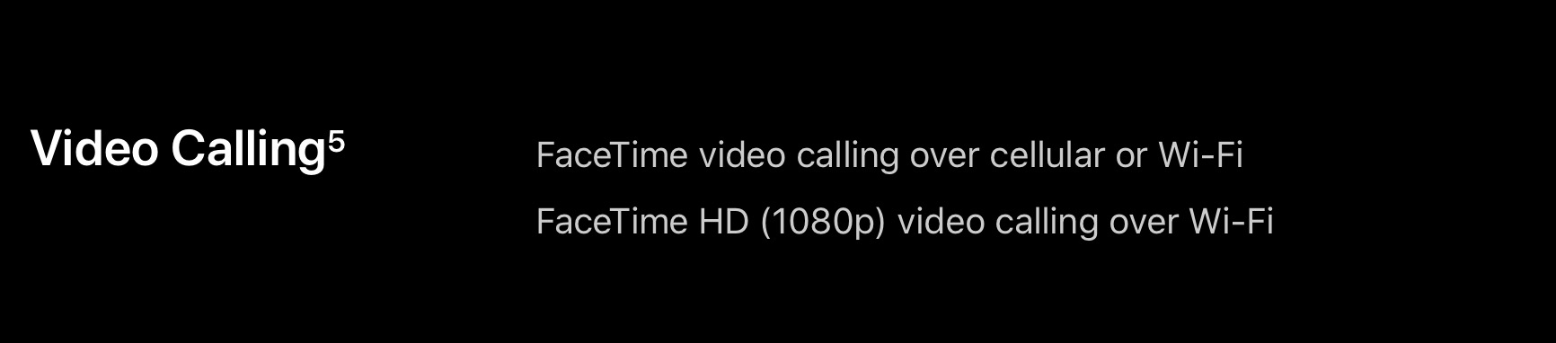 FaceTime HD (1080p) su iPhone con iOS 14.2