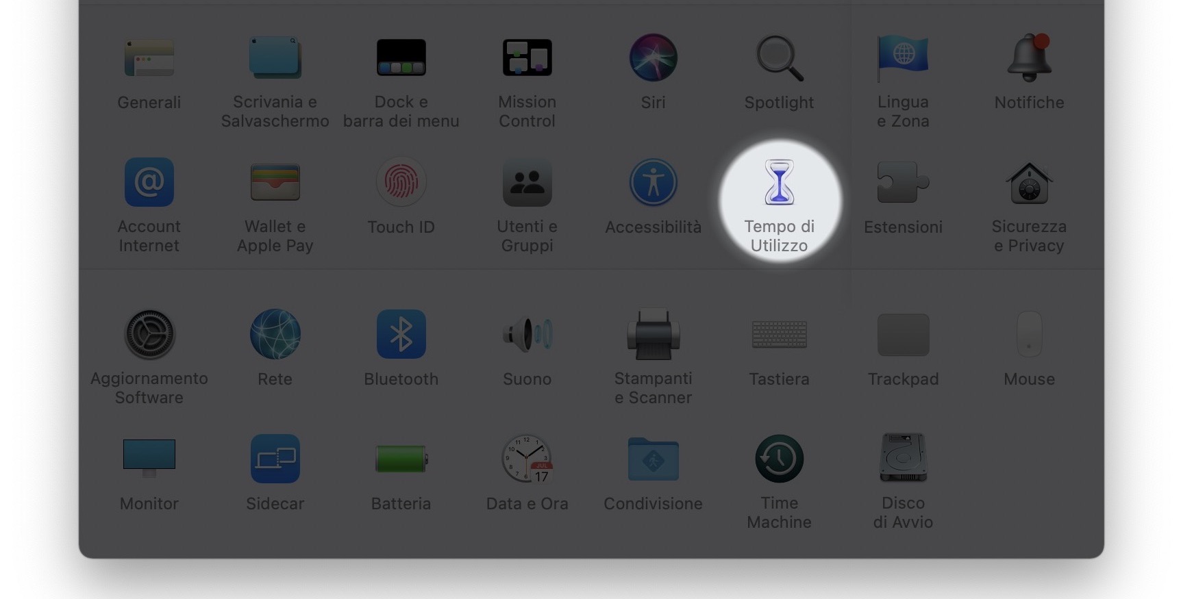 Tempo di Utilizzo su macOS Big Sur
