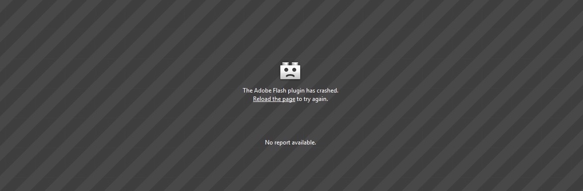 Adobe Flash Crash
