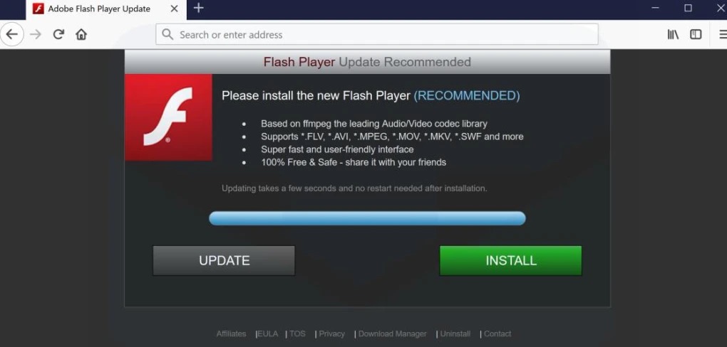 Sembra Adobe Flash invece è un virus